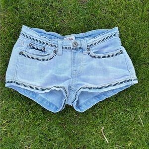 Mudd Light Blue Junior Jean Shorts